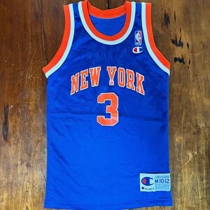 Vintage Champion John Starks #3 New York Knicks Youth Jersey M 10-12 Made in USA